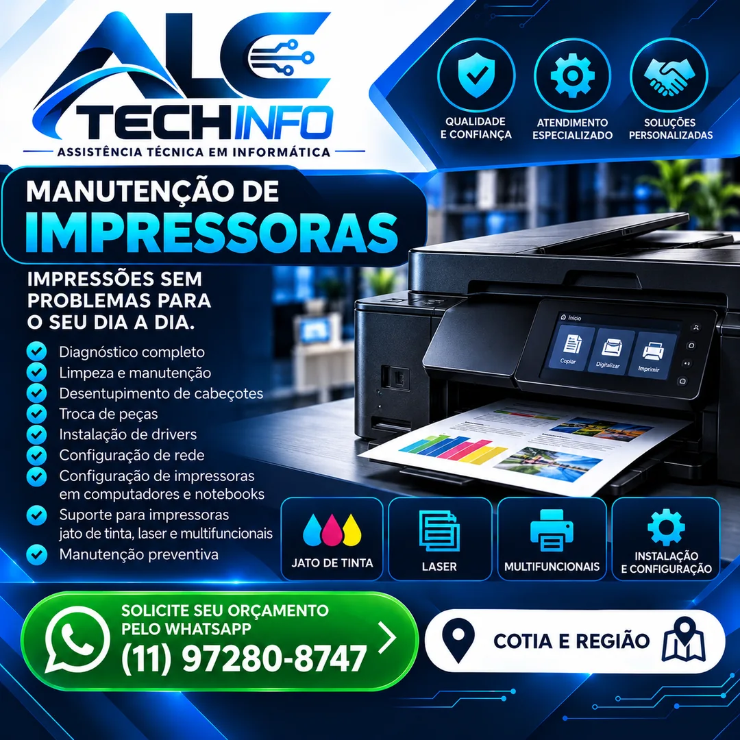 Arte de manutenção de impressoras